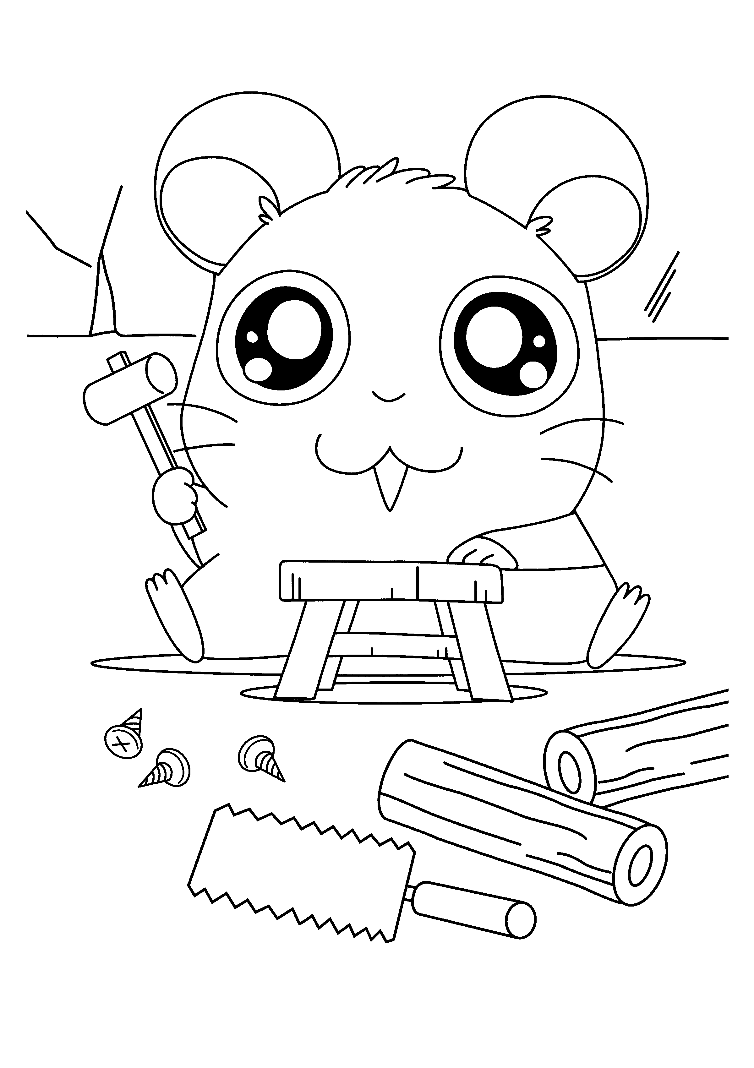 Malvorlage: Hamtaro (Karikaturen) #40130 - Kostenlose Malvorlagen zum Ausdrucken