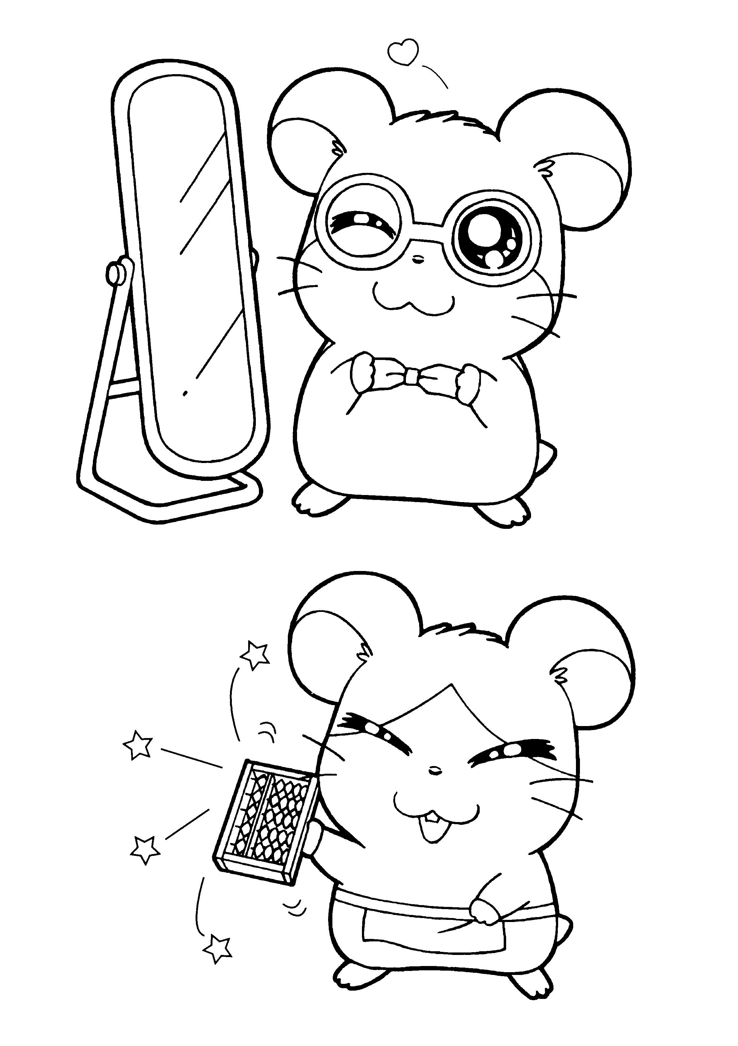 Malvorlage: Hamtaro (Karikaturen) #40137 - Kostenlose Malvorlagen zum Ausdrucken