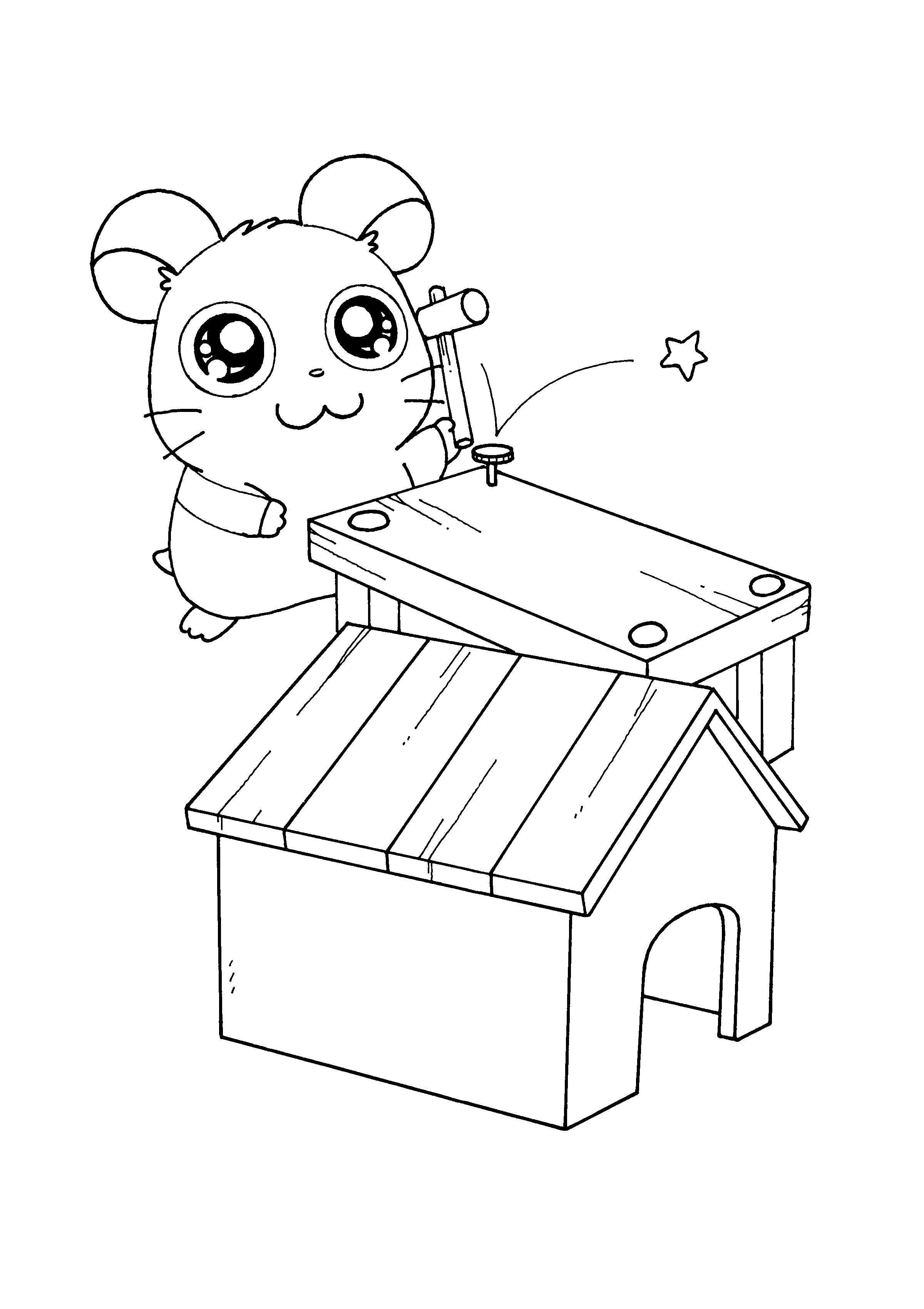 Malvorlage: Hamtaro (Karikaturen) #40182 - Kostenlose Malvorlagen zum Ausdrucken