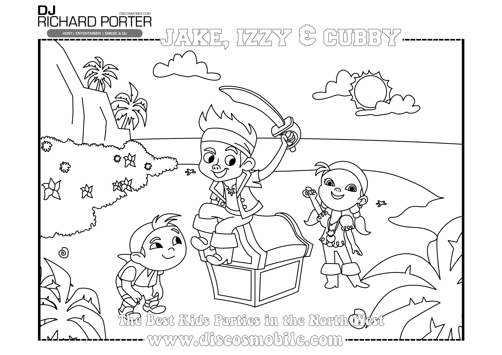 Malvorlage: Jake und die Neverland-Piraten (Karikaturen) #42513 - Kostenlose Malvorlagen zum Ausdrucken