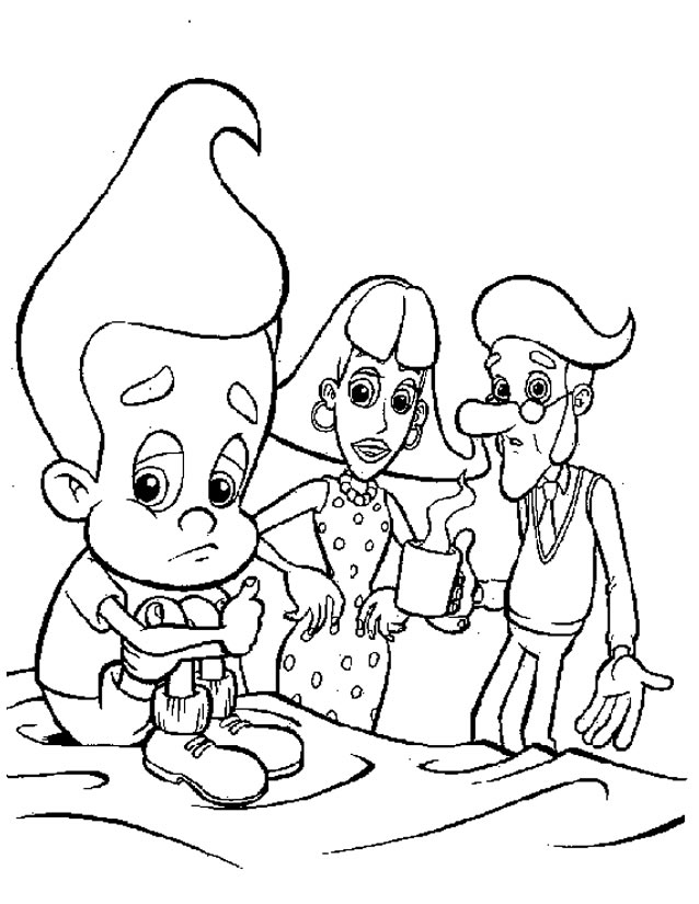 Malvorlage: Jimmy Neutron (Karikaturen) #48903 - Kostenlose Malvorlagen zum Ausdrucken