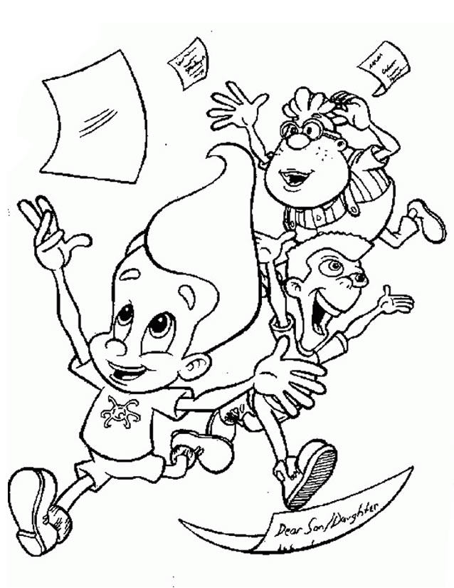Malvorlage: Jimmy Neutron (Karikaturen) #48909 - Kostenlose Malvorlagen zum Ausdrucken
