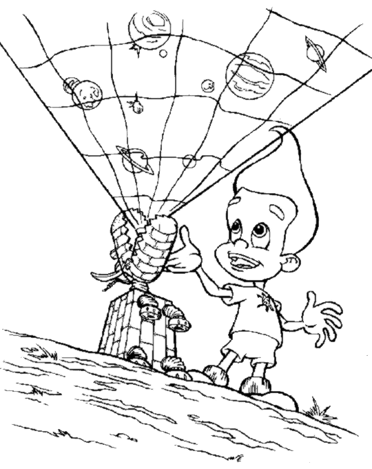 Malvorlage: Jimmy Neutron (Karikaturen) #48914 - Kostenlose Malvorlagen zum Ausdrucken