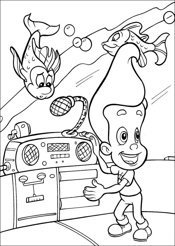Malvorlage: Jimmy Neutron (Karikaturen) #48916 - Kostenlose Malvorlagen zum Ausdrucken