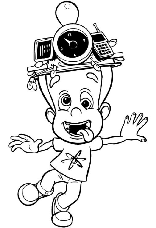Malvorlage: Jimmy Neutron (Karikaturen) #48930 - Kostenlose Malvorlagen zum Ausdrucken