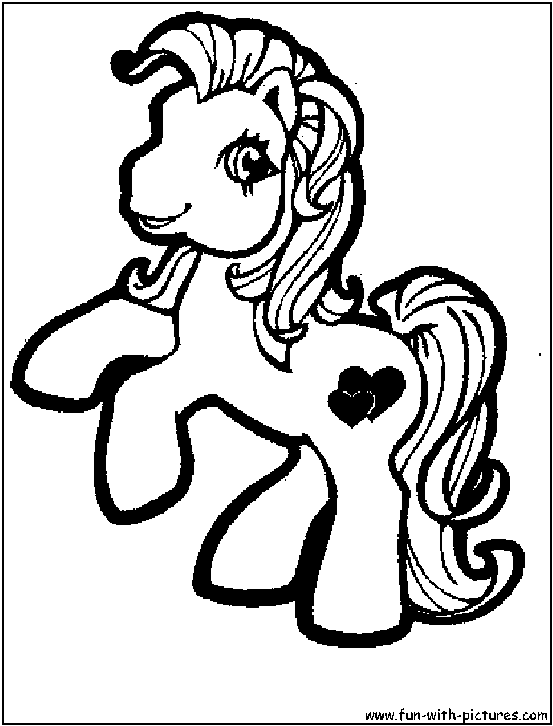 Malvorlage: Kleines Pony (Karikaturen) #41900 - Kostenlose Malvorlagen zum Ausdrucken