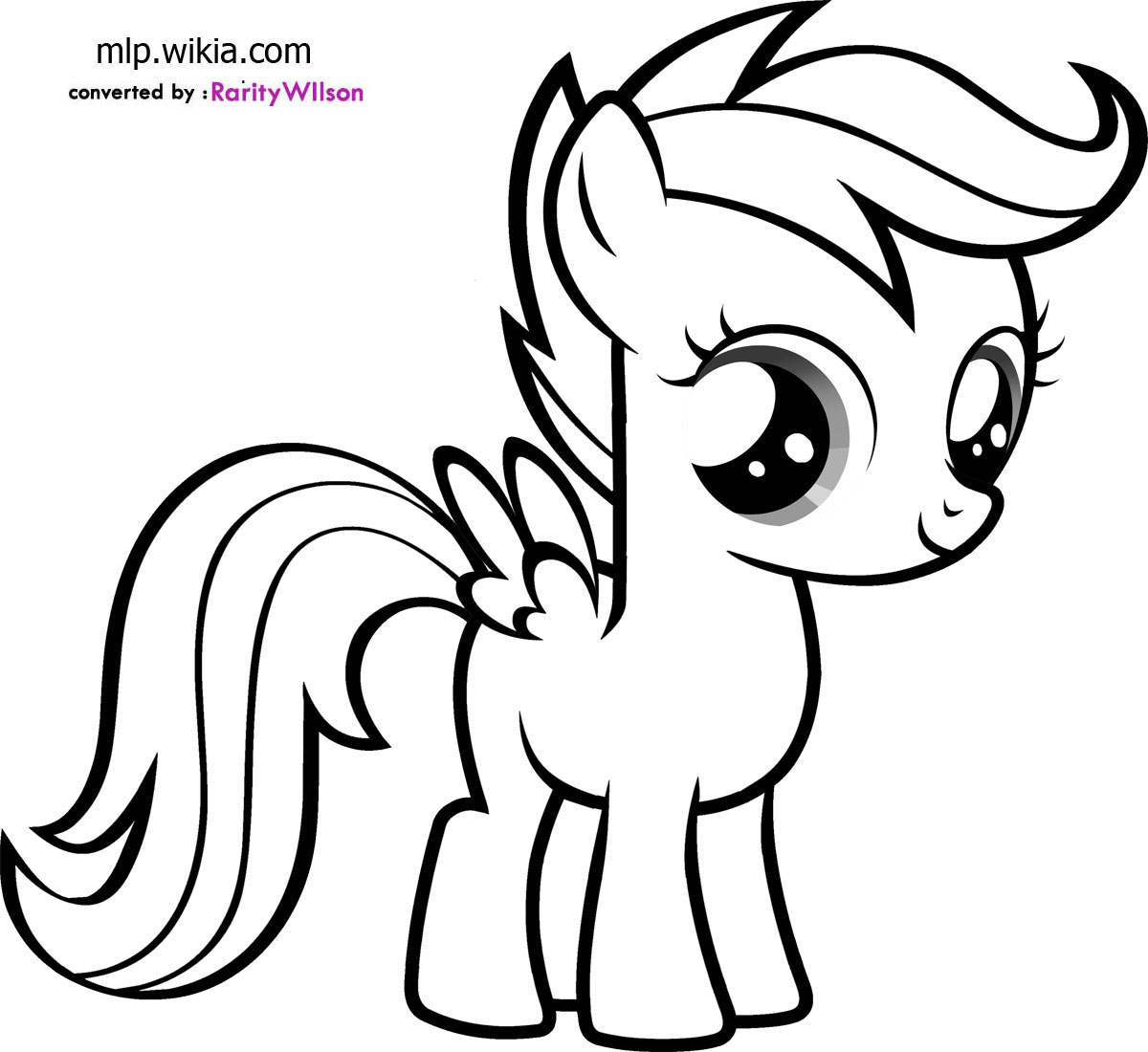 Malvorlage: Kleines Pony (Karikaturen) #41902 - Kostenlose Malvorlagen zum Ausdrucken
