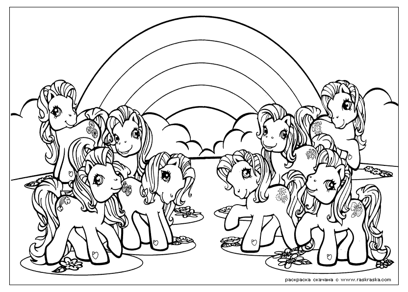 Malvorlage: Kleines Pony (Karikaturen) #41903 - Kostenlose Malvorlagen zum Ausdrucken