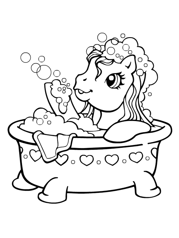 Malvorlage: Kleines Pony (Karikaturen) #41982 - Kostenlose Malvorlagen zum Ausdrucken