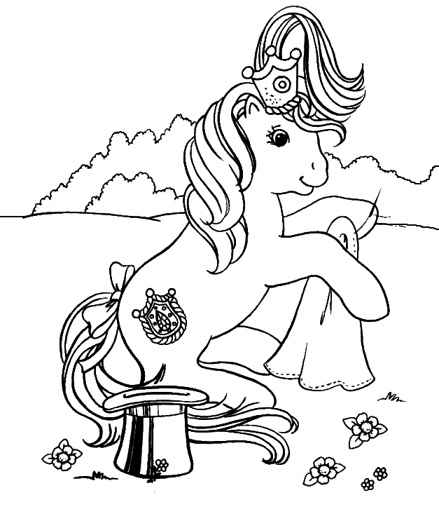 Malvorlage: Kleines Pony (Karikaturen) #42007 - Kostenlose Malvorlagen zum Ausdrucken