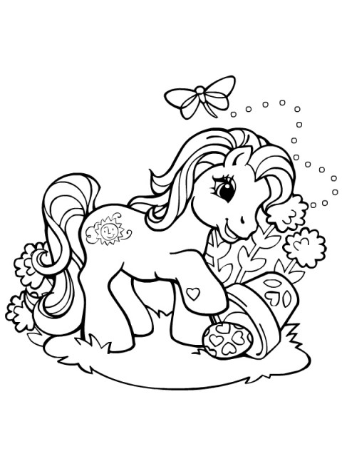 Malvorlage: Kleines Pony (Karikaturen) #42055 - Kostenlose Malvorlagen zum Ausdrucken