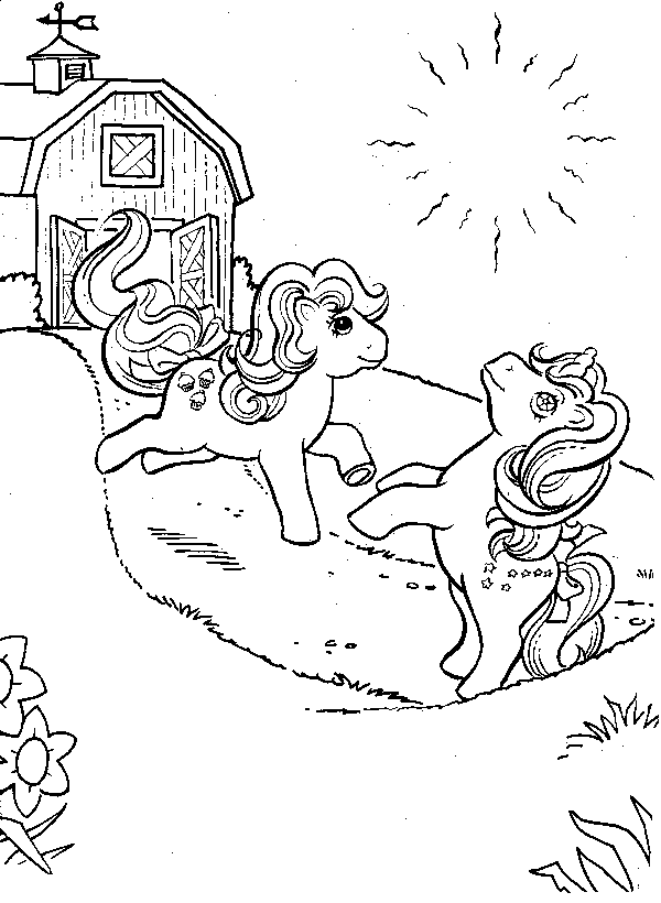 Malvorlage: Kleines Pony (Karikaturen) #42078 - Kostenlose Malvorlagen zum Ausdrucken