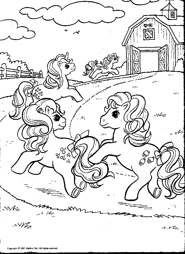 Malvorlage: Kleines Pony (Karikaturen) #42110 - Kostenlose Malvorlagen zum Ausdrucken