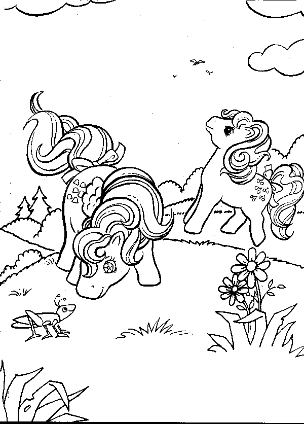 Malvorlage: Kleines Pony (Karikaturen) #42143 - Kostenlose Malvorlagen zum Ausdrucken