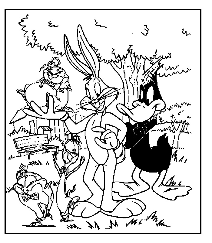 Malvorlage: Looney Tunes (Karikaturen) #39148 - Kostenlose Malvorlagen zum Ausdrucken
