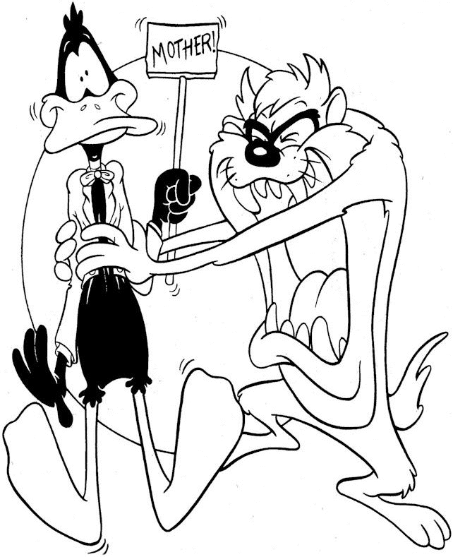 Malvorlage: Looney Tunes (Karikaturen) #39180 - Kostenlose Malvorlagen zum Ausdrucken