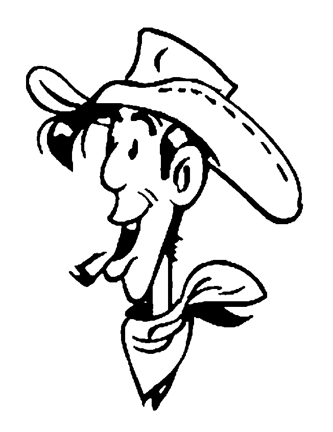 Malvorlage: Lucky Luke (Karikaturen) #25509 - Kostenlose Malvorlagen zum Ausdrucken