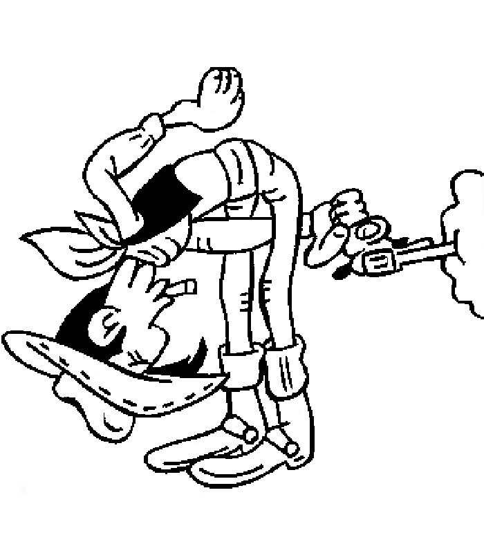 Malvorlage: Lucky Luke (Karikaturen) #25537 - Kostenlose Malvorlagen zum Ausdrucken
