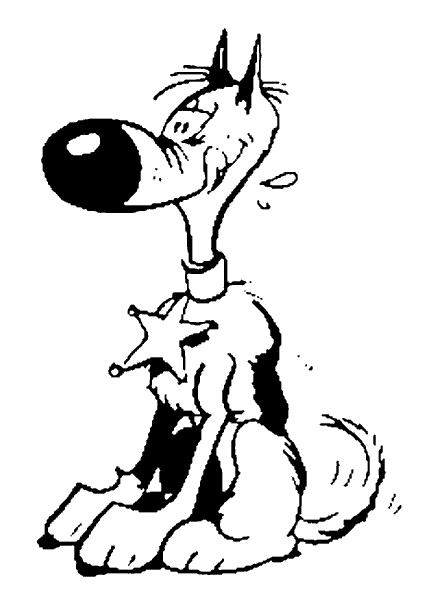 Malvorlage: Lucky Luke (Karikaturen) #25545 - Kostenlose Malvorlagen zum Ausdrucken