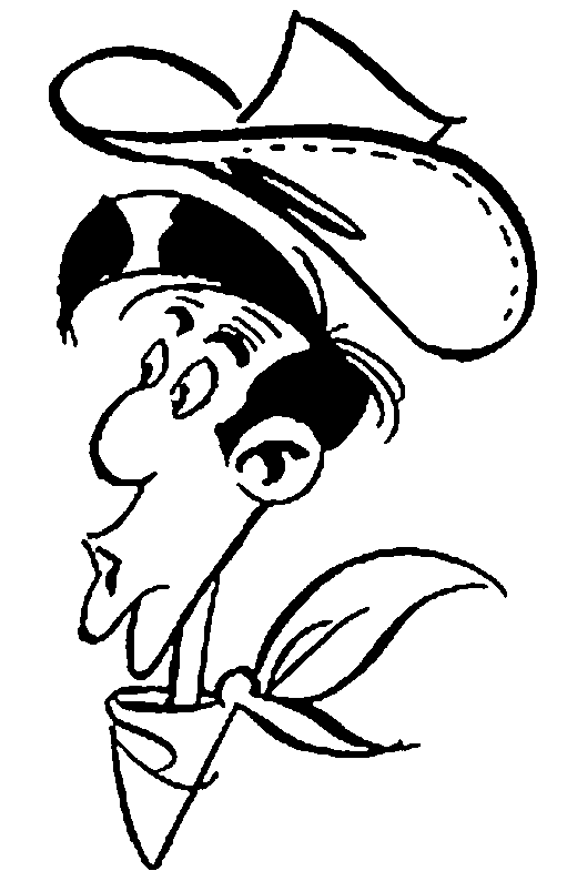 Malvorlage: Lucky Luke (Karikaturen) #25568 - Kostenlose Malvorlagen zum Ausdrucken