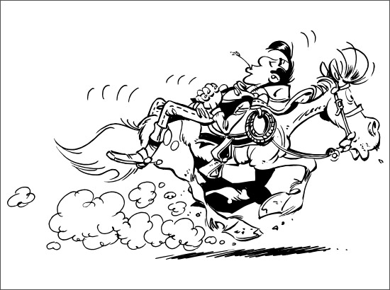Malvorlage: Lucky Luke (Karikaturen) #25571 - Kostenlose Malvorlagen zum Ausdrucken