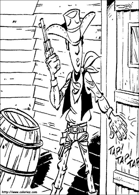 Malvorlage: Lucky Luke (Karikaturen) #25575 - Kostenlose Malvorlagen zum Ausdrucken