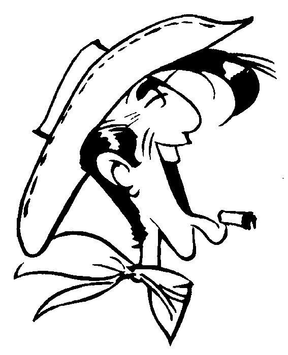 Malvorlage: Lucky Luke (Karikaturen) #25578 - Kostenlose Malvorlagen zum Ausdrucken