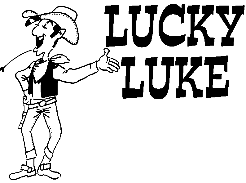 Malvorlage: Lucky Luke (Karikaturen) #25600 - Kostenlose Malvorlagen zum Ausdrucken