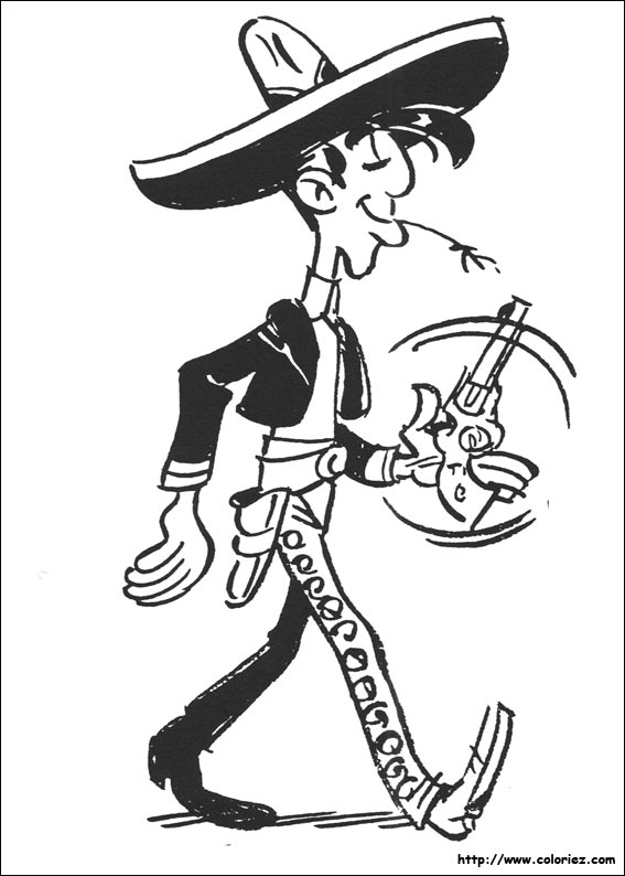 Malvorlage: Lucky Luke (Karikaturen) #25606 - Kostenlose Malvorlagen zum Ausdrucken