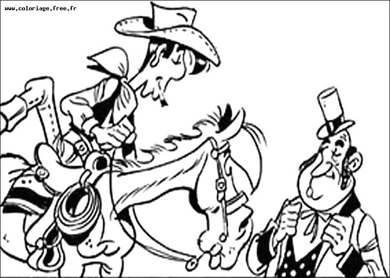 Malvorlage: Lucky Luke (Karikaturen) #25618 - Kostenlose Malvorlagen zum Ausdrucken