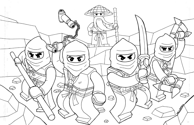 Malvorlage: Ninjago (Karikaturen) #24029 - Kostenlose Malvorlagen zum Ausdrucken