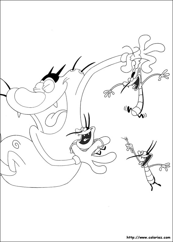 Malvorlage: Oggy und die Kakerlaken (Karikaturen) #37865 - Kostenlose Malvorlagen zum Ausdrucken