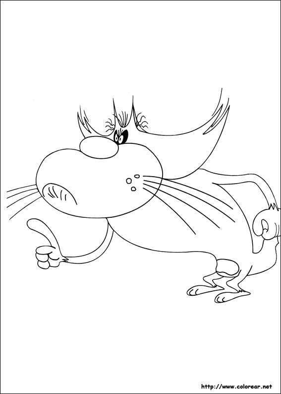 Malvorlage: Oggy und die Kakerlaken (Karikaturen) #37883 - Kostenlose Malvorlagen zum Ausdrucken