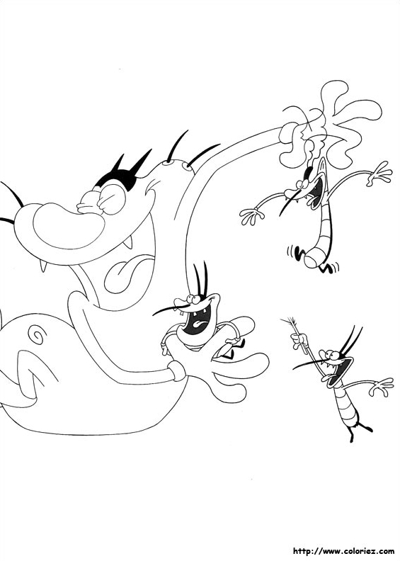 Malvorlage: Oggy und die Kakerlaken (Karikaturen) #37913 - Kostenlose Malvorlagen zum Ausdrucken