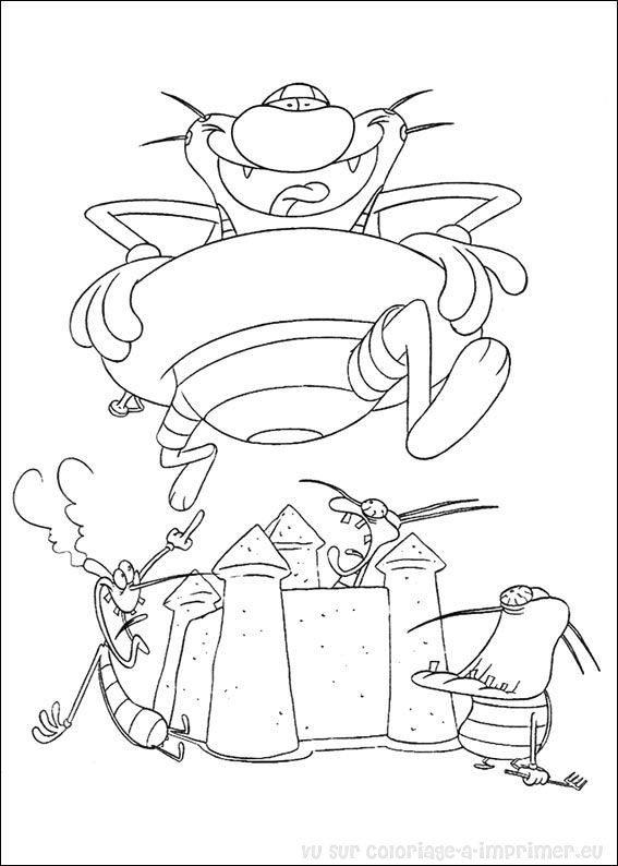 Malvorlage: Oggy und die Kakerlaken (Karikaturen) #37969 - Kostenlose Malvorlagen zum Ausdrucken