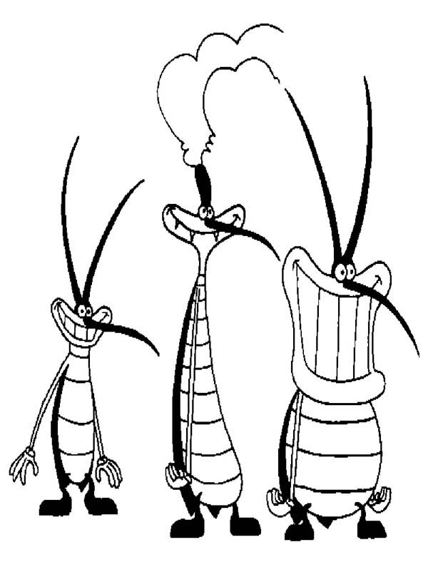 Malvorlage: Oggy und die Kakerlaken (Karikaturen) #38017 - Kostenlose Malvorlagen zum Ausdrucken