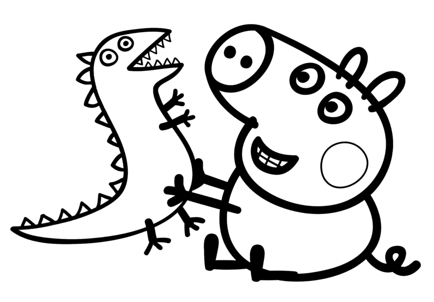 Malvorlage: Peppa Pig (Karikaturen) #43906 - Kostenlose Malvorlagen zum Ausdrucken