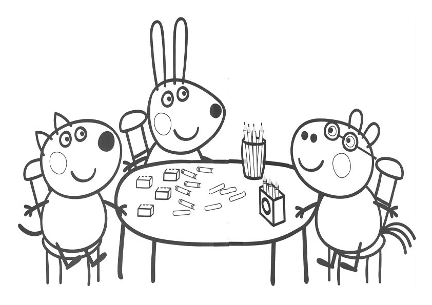 Malvorlage: Peppa Pig (Karikaturen) #43920 - Kostenlose Malvorlagen zum Ausdrucken