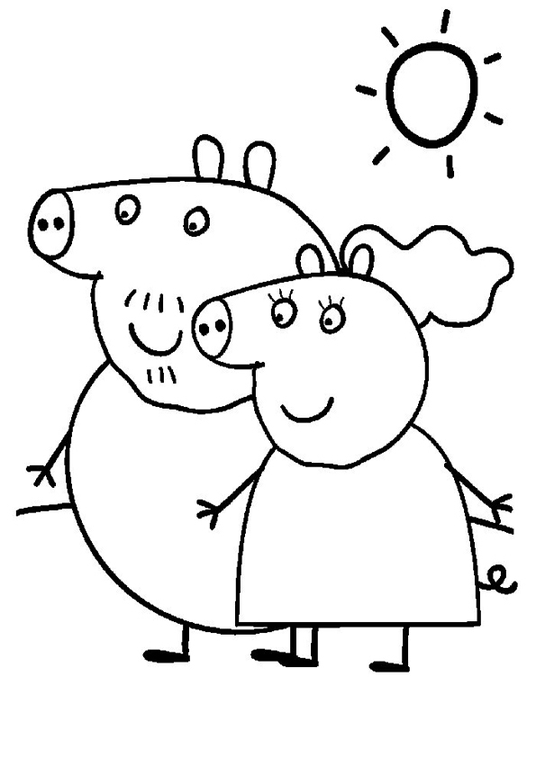 Malvorlage: Peppa Pig (Karikaturen) #43925 - Kostenlose Malvorlagen zum Ausdrucken