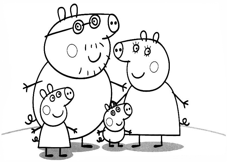 Malvorlage: Peppa Pig (Karikaturen) #43930 - Kostenlose Malvorlagen zum Ausdrucken