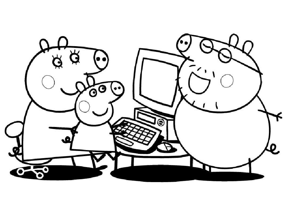 Malvorlage: Peppa Pig (Karikaturen) #43934 - Kostenlose Malvorlagen zum Ausdrucken