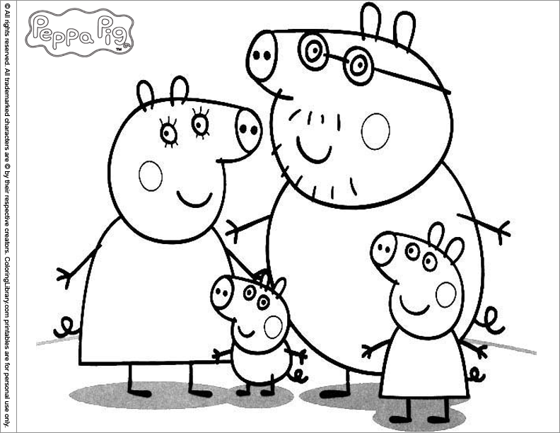Malvorlage: Peppa Pig (Karikaturen) #43938 - Kostenlose Malvorlagen zum Ausdrucken