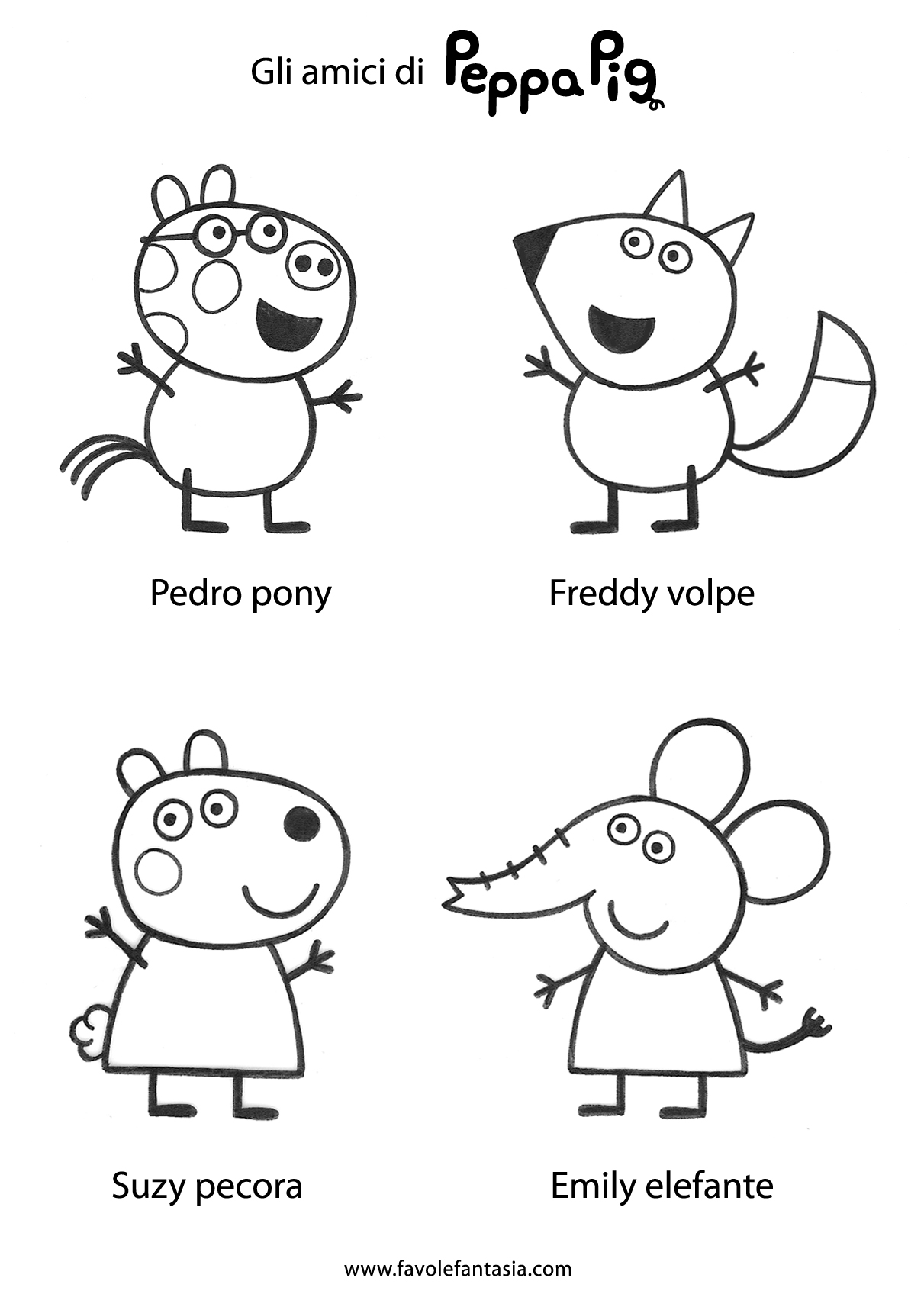 Malvorlage: Peppa Pig (Karikaturen) #43943 - Kostenlose Malvorlagen zum Ausdrucken