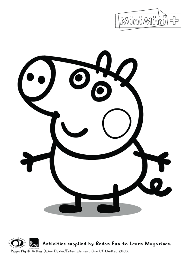 Malvorlage: Peppa Pig (Karikaturen) #43958 - Kostenlose Malvorlagen zum Ausdrucken