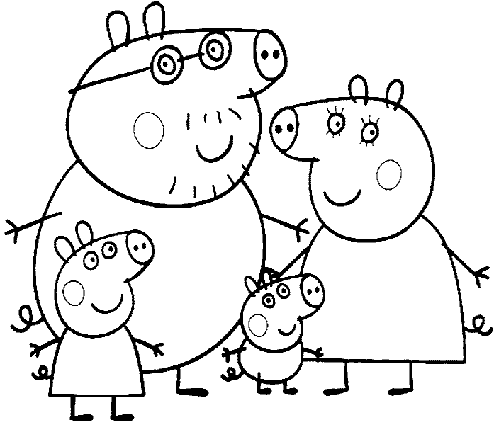 Malvorlage: Peppa Pig (Karikaturen) #43978 - Kostenlose Malvorlagen zum Ausdrucken