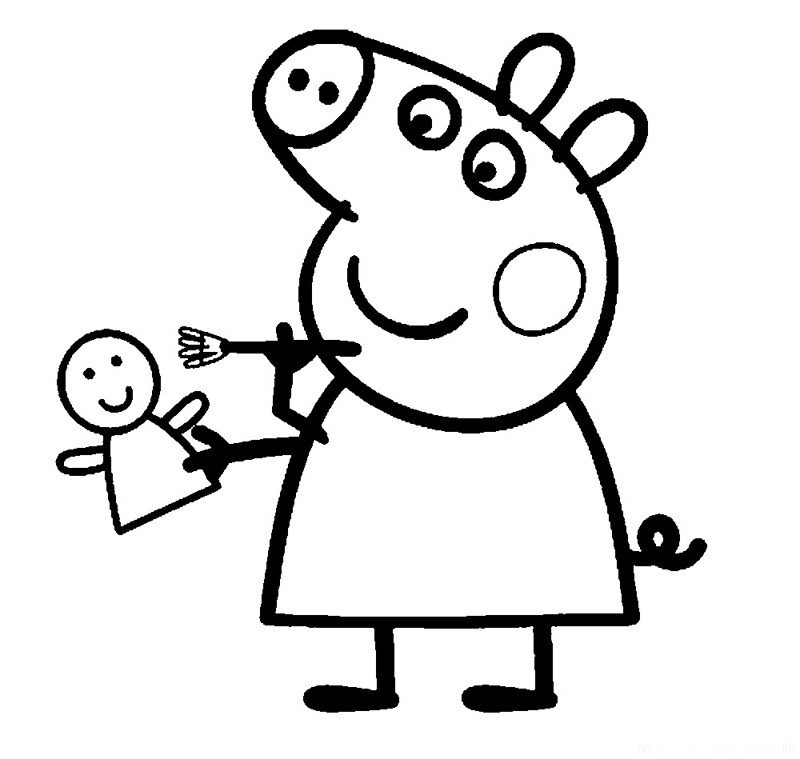 Malvorlage: Peppa Pig (Karikaturen) #43995 - Kostenlose Malvorlagen zum Ausdrucken