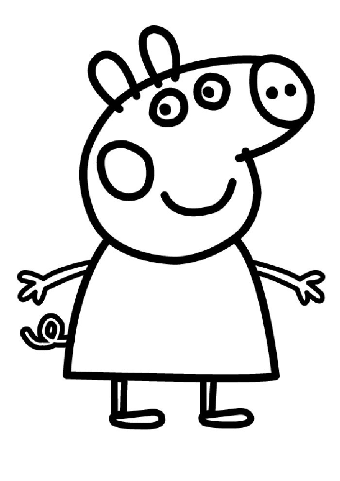 Malvorlage: Peppa Pig (Karikaturen) #44034 - Kostenlose Malvorlagen zum Ausdrucken