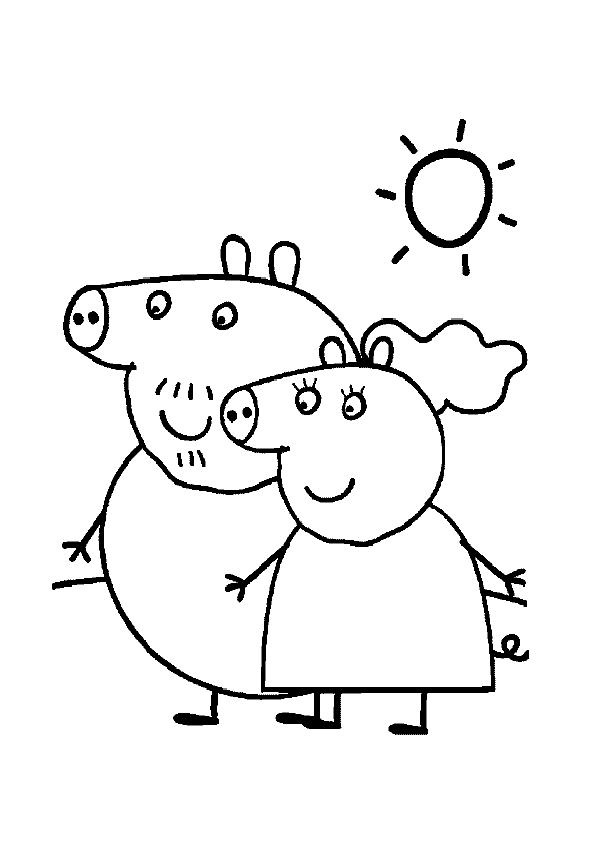 Malvorlage: Peppa Pig (Karikaturen) #44070 - Kostenlose Malvorlagen zum Ausdrucken