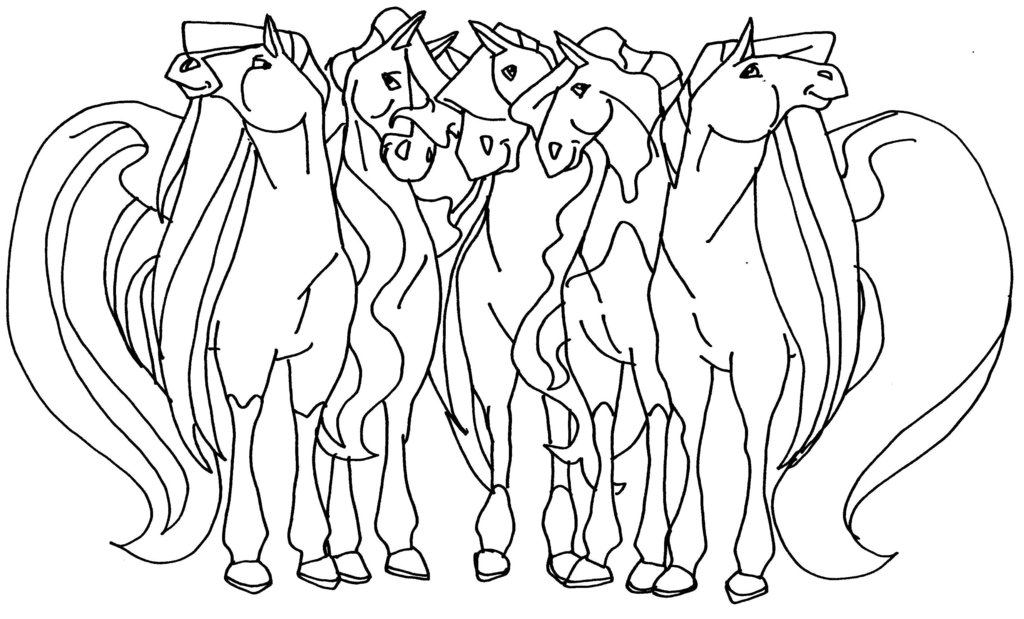 Malvorlage: Pferdeland (Karikaturen) #53802 - Kostenlose Malvorlagen zum Ausdrucken