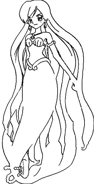 Malvorlage: Pichi Pichi Tonhöhe: Meerjungfrau-Melodie (Karikaturen) #53781 - Kostenlose Malvorlagen zum Ausdrucken
